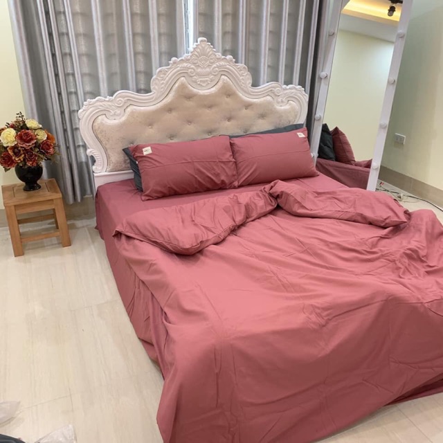 Bộ chăn ga gối cotton tici cao cấp