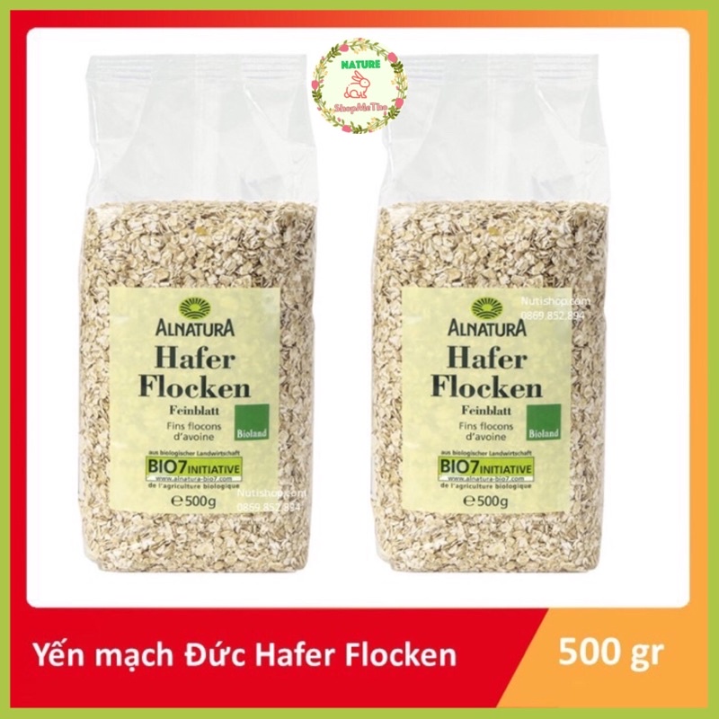 500Gr Yến mạch cán vỡ Hafer Flocken