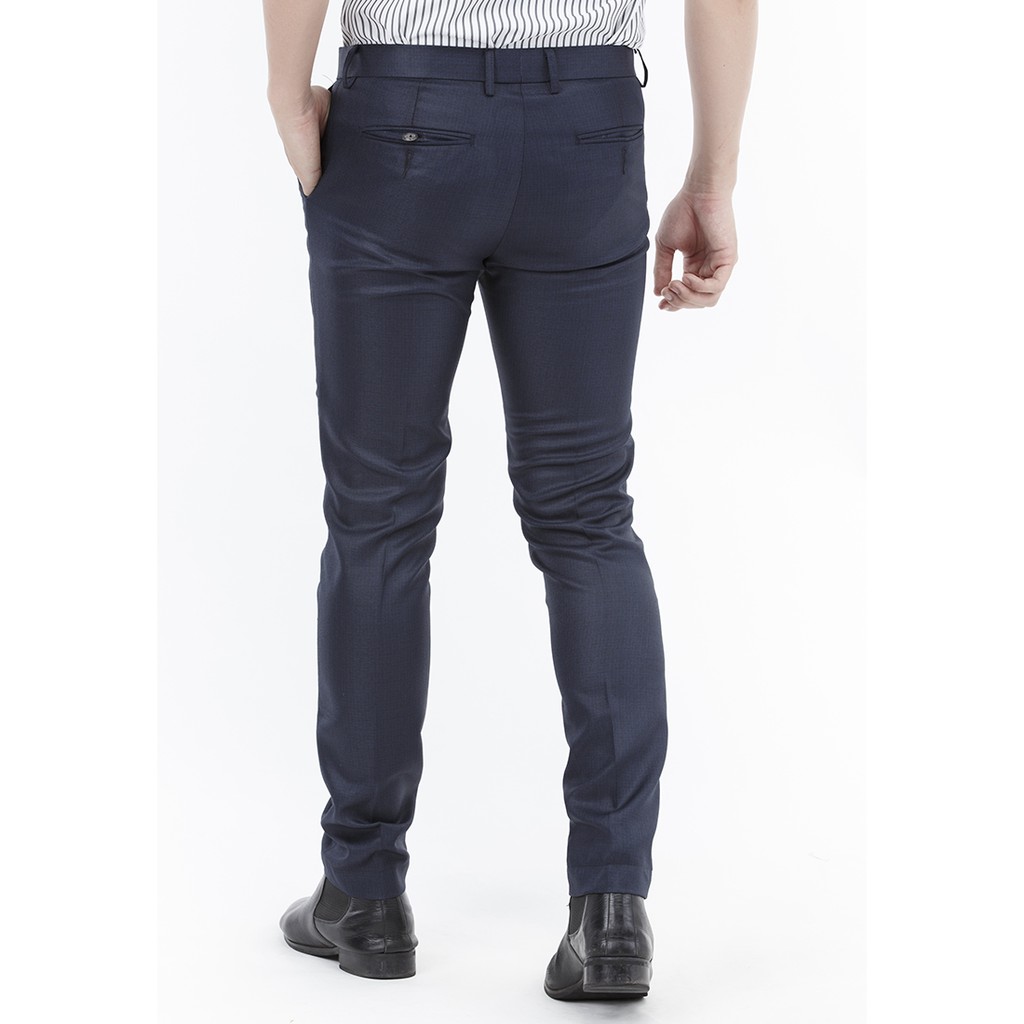 Quần tây Âu Titishop QTN63 phối túi màu xanh đen