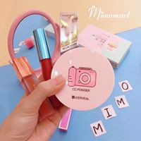 [ TẶNG 1 LÕI]  Full Set Phấn Nước Nền A'ERVEAL CC Powder Tặng Kèm Lõi Thay Dễ Thương tạo lớp nền mịn đẹp lâu trôi