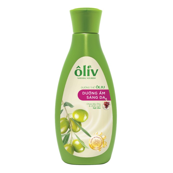 Sữa dưỡng thể Oliv Sáng da Dưỡng ẩm mềm mịn 200ml/chai