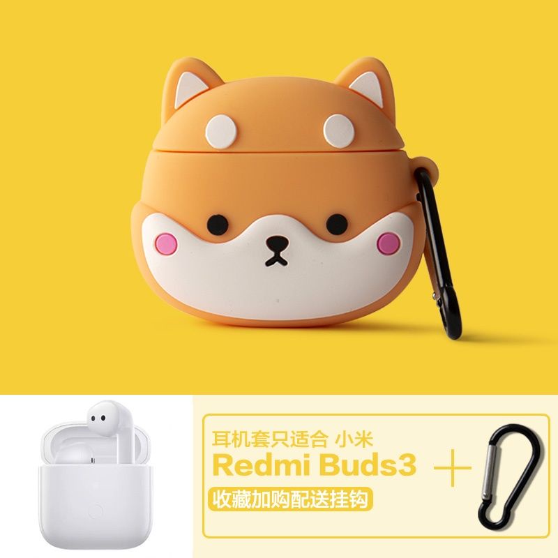 Vỏ Bảo Vệ Hộp Sạc Tai Nghe Redmi Buds 3 Mềm Hình Sesame Street & Goku