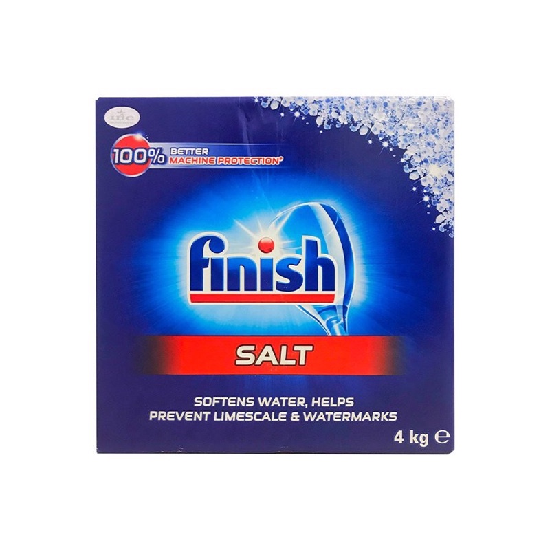 Muối Finish 4kg dùng cho máy rửa bát (hàng chính hãng, có tem nhập khẩu)