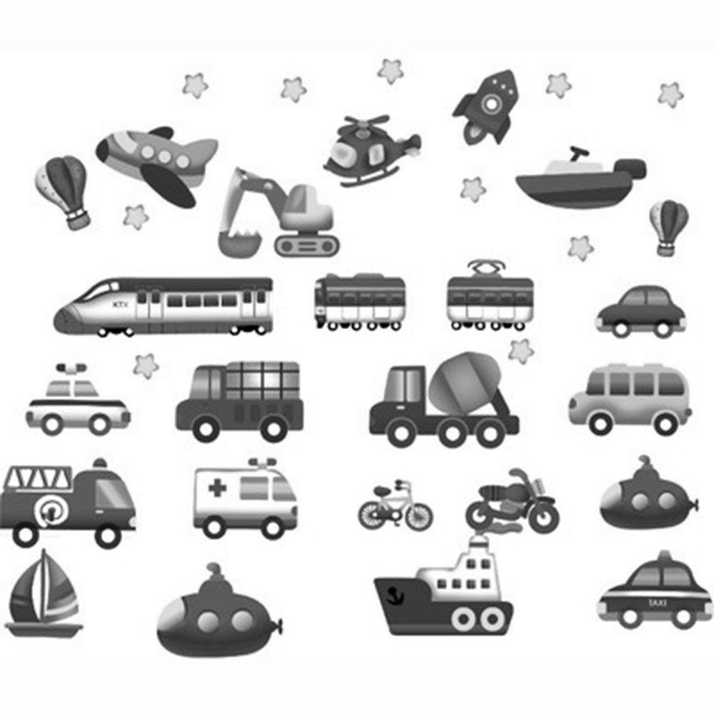 Sticker Dán Tường Tự Dính Họa Tiết Hoạt Hình Trang Trí Phòng Ngủ Cho Bé Trai