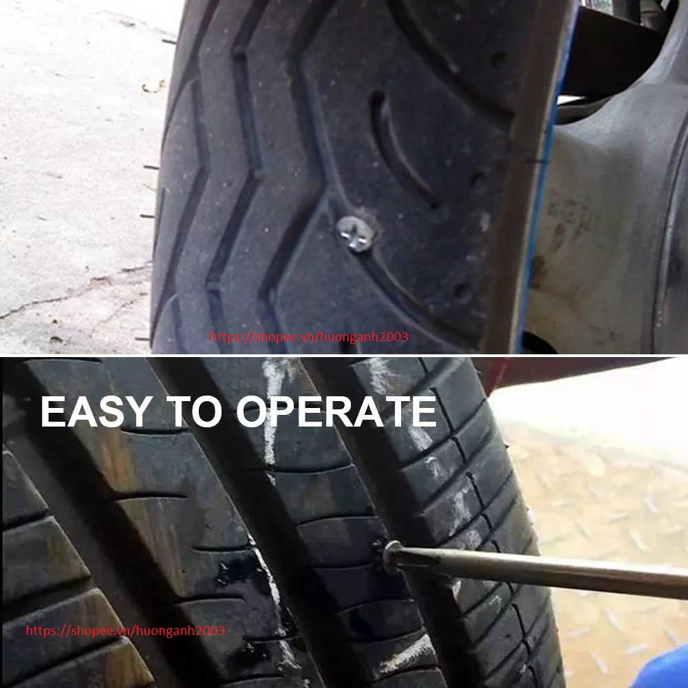 10 Cái Đinh Sửa Lốp Cho Xe Hơi Xe Tải Xe Máy Xe Tay Ga Lốp Xe Đạp Sửa Chữa Không Săm Đinh Vít Ốc Vít Phủ Cao Su
