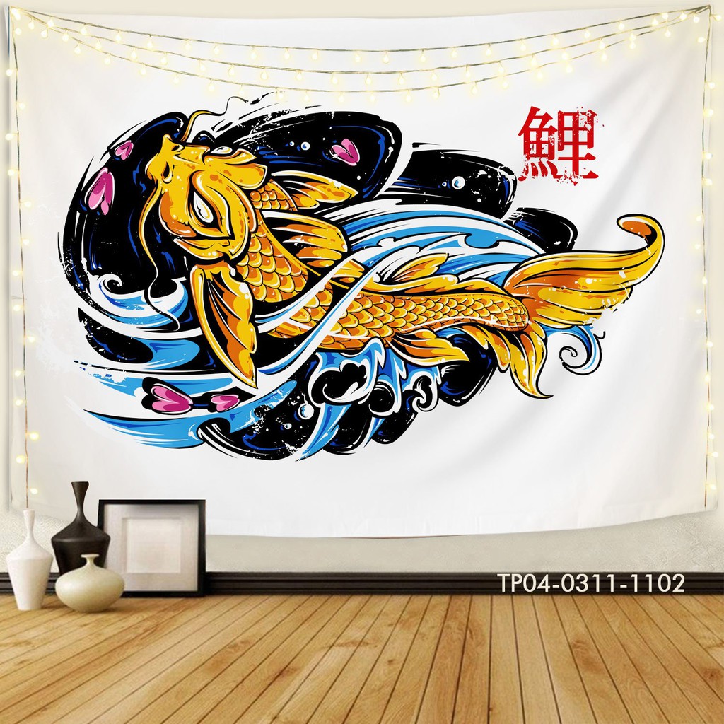 Tranh vải Tín Phát treo tường phong cách Nhật Bản,TRỪU TƯỢNG vải treo tường decor,