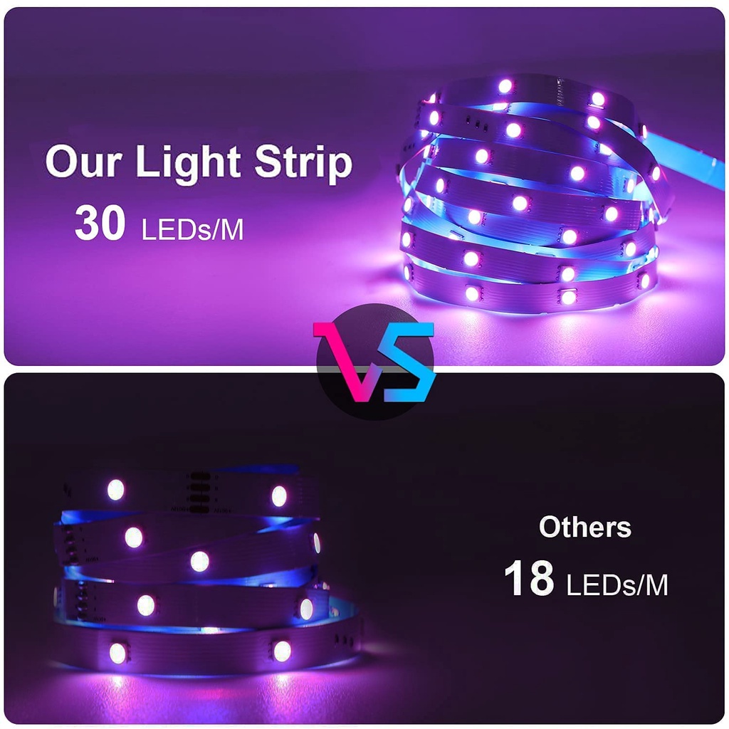 Dây Đèn LED 5V USB 5050 RGB 5M Trang Trí Nhà Cửa