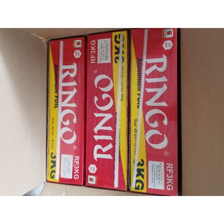 ( Hỏa tốc TpHCM) Giấy bạc nướng thực phẩm RINGO 3 KG RF3KG khổ 45cm màng nhôm nướng thực phẩm ringo 3kg chính hãng