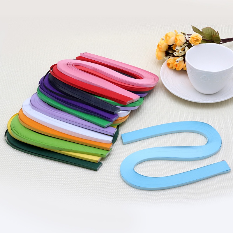 Set 120 Tờ Giấy Quilling Họa Tiết Sọc Dùng Làm Origami