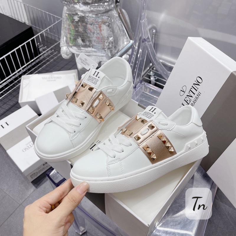 Giày thể thao valen viền ngang tán đinh fullbox