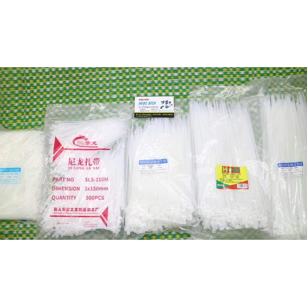 1Kg Dây Thít Nhựa, Lạt Nhựa, Dây Rút Nhựa.
