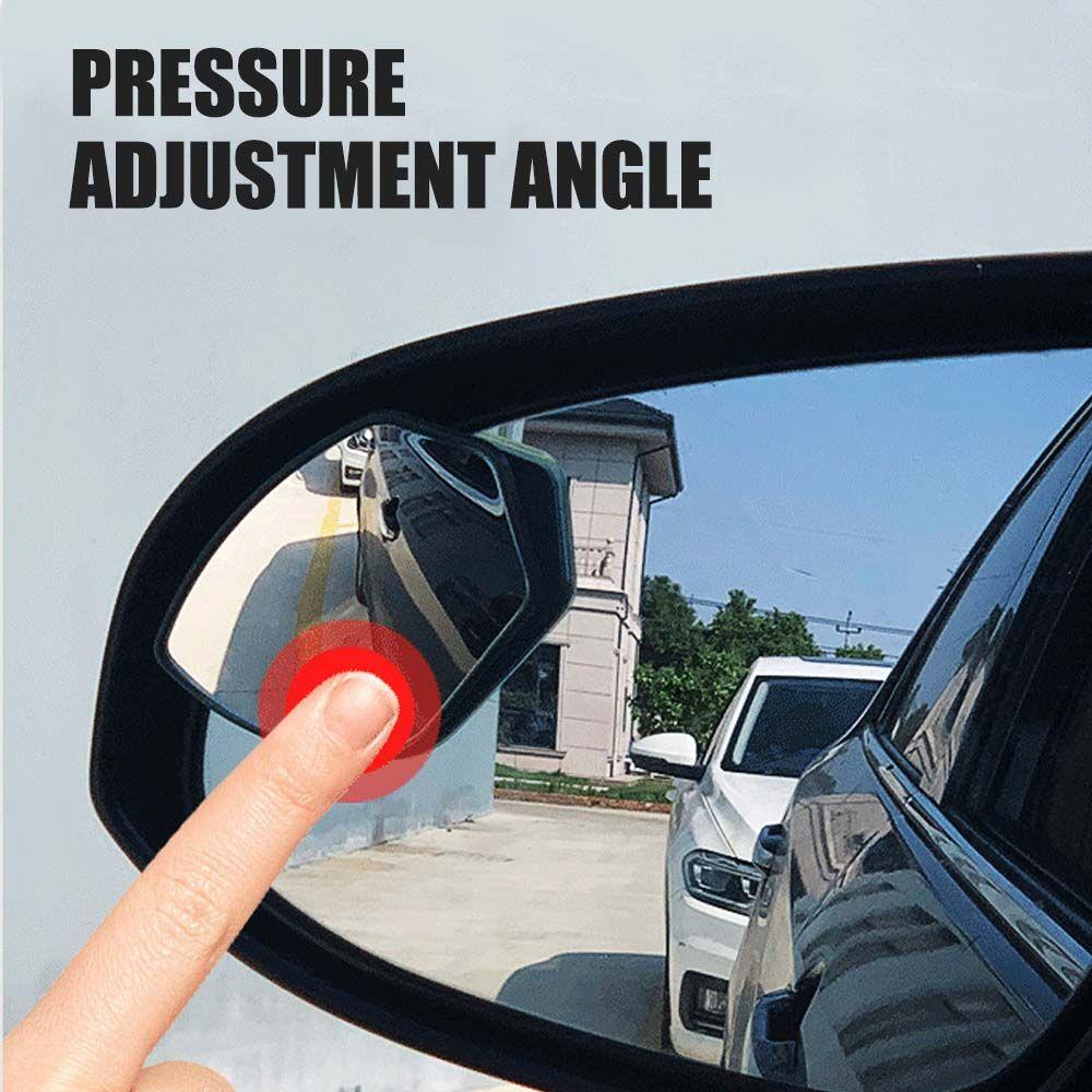 Set 2 Gương Chiếu Hậu Phụ Trợ Đảo Chiều Chống Mưa Không Khung Có Thể Điều Chỉnh Cho Xe Hơi