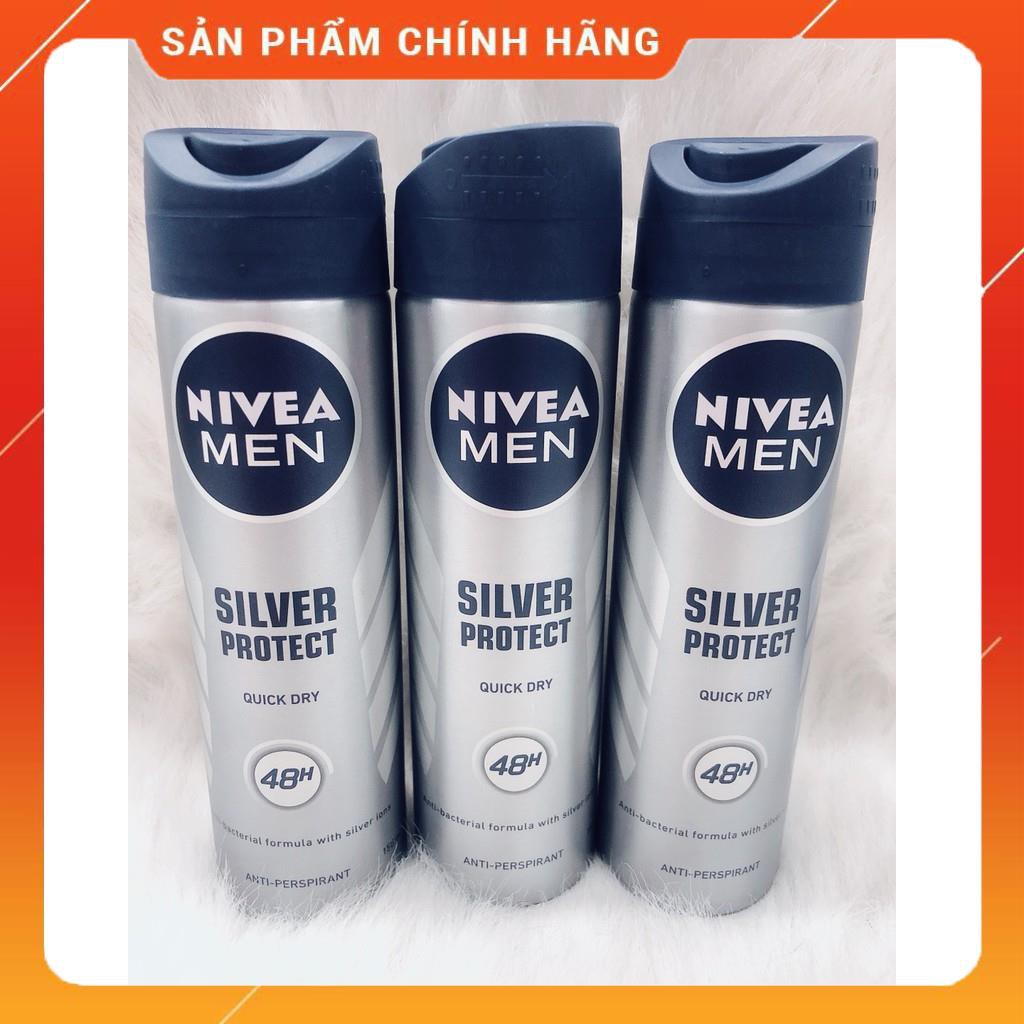 Xịt Ngăn Mùi Nivea Men Phân Tử Bạc