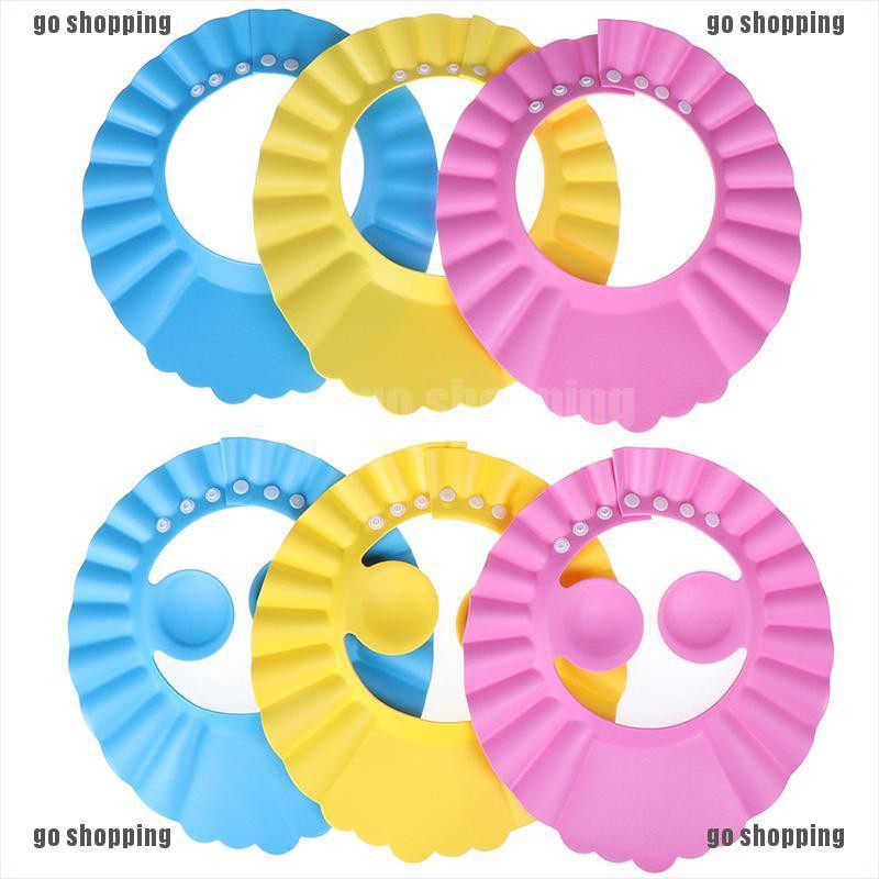 {go shopping}1Pc Adjustable Baby Kids Shampoo Bathing Shower Visor Cap Hat for Baby Care