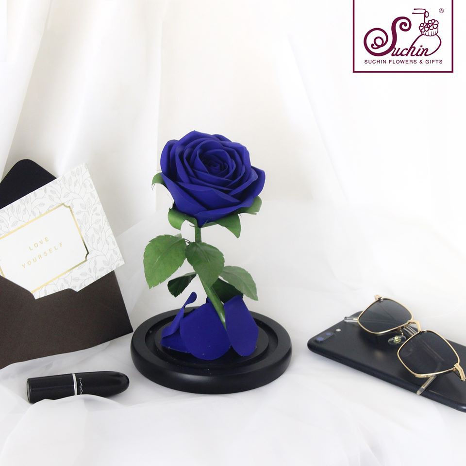 Giấy mỹ thuật làm hoa tone xanh biển | BigBuy360 - bigbuy360.vn