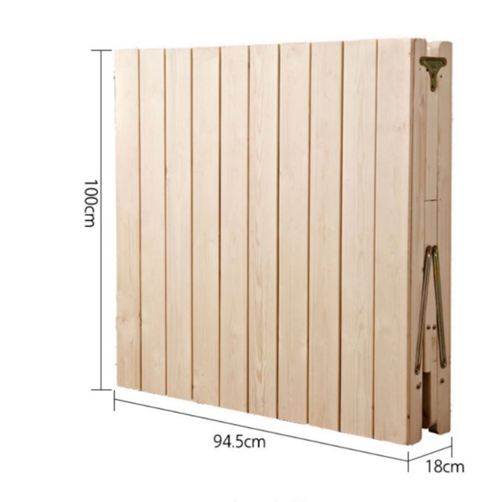 Giường xếp văn phòng gỗ thông gấp gọn 120x195cm tặng đệm lót - Giường gấp gọn - Giường 1m2 | BigBuy360 - bigbuy360.vn
