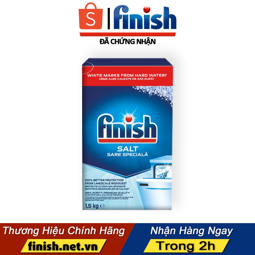 Muối rửa chén bát - Muối làm mềm nước Finish