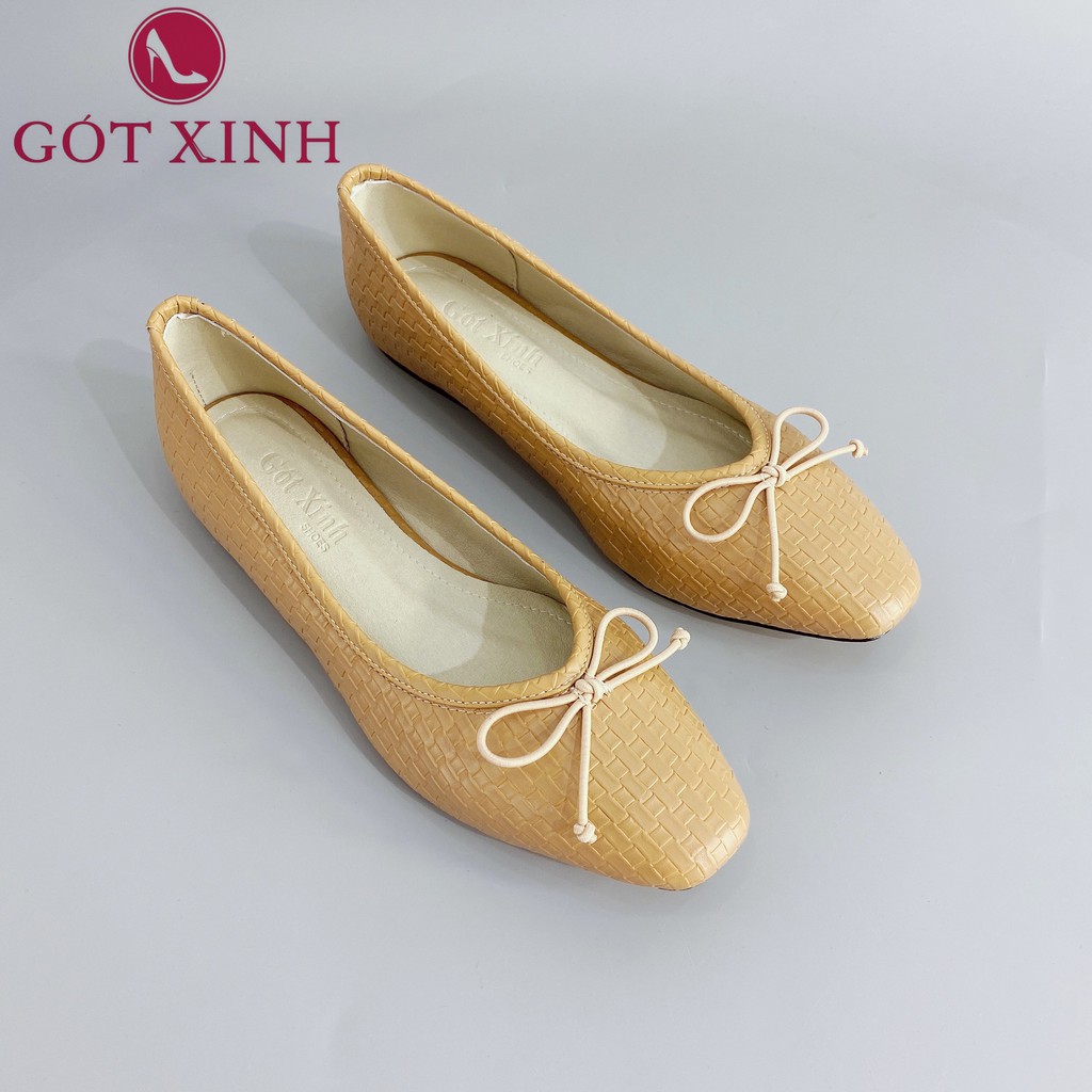 Giày Búp Bê Nơ Gót Xinh GX233 Da Mềm | BigBuy360 - bigbuy360.vn