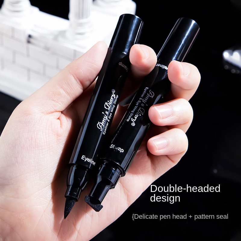 Bút Kẻ Mắt / Bút Kẻ Mắt Dạng Lỏng Hai Đầu Màu Đen Nhanh Khô Không Nhòe Chống Thấm Nước