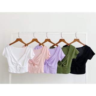 ☀️ áo crop cổ v