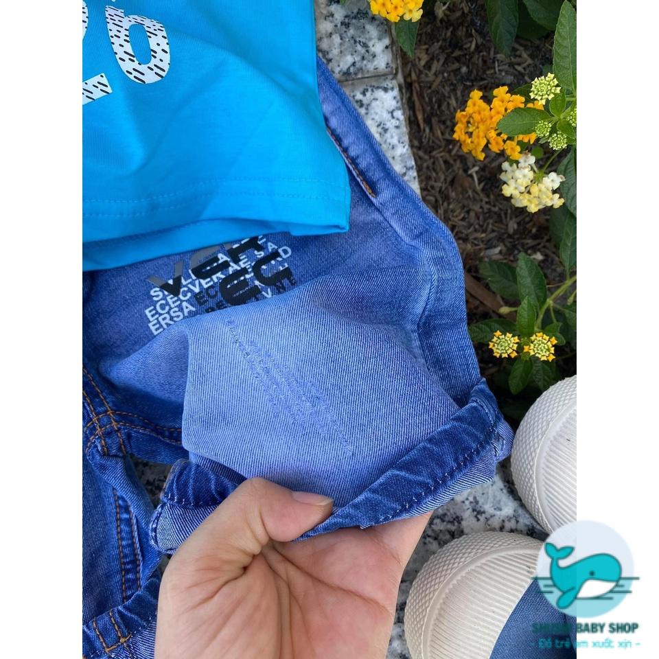 [FreeShip] [Ảnh thật] Set Quần Jeans Áo Thun Bé Trai Mềm Mại Thoải Mai Sang Xịn