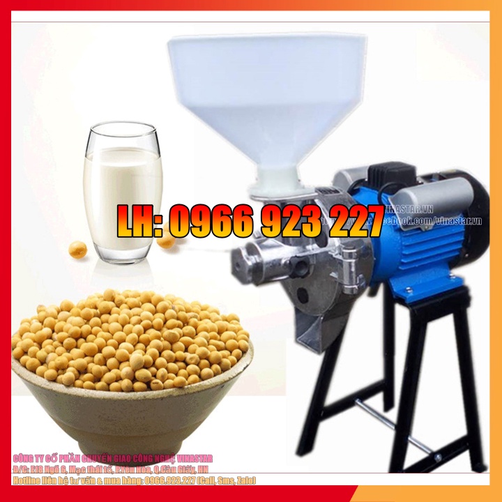 Cối xay bột gạo nước đầu nghiền inox sạch sẽ