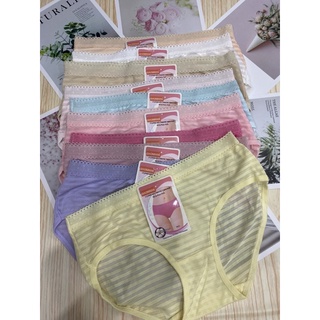 Quần lót nữ cotton họa tiết ren sét 10 quần đu đủ màu rễ thương