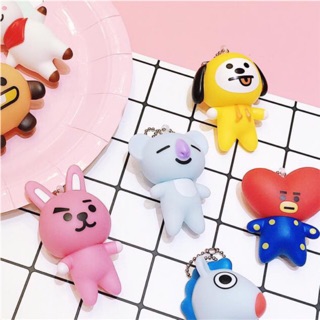 MÓC KHÓA BTS - BT21 (nhựa PVC - cao 6-8cm)