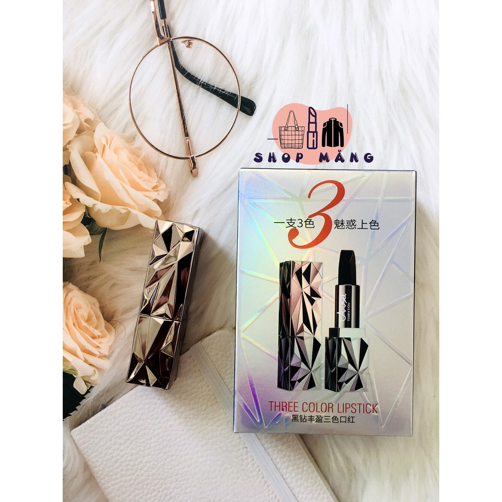 {SIÊU HOT} Son 3 Màu Kim Cương Siêu Lì ANGEL TEMPATION siêu đẹp siêu không trôi