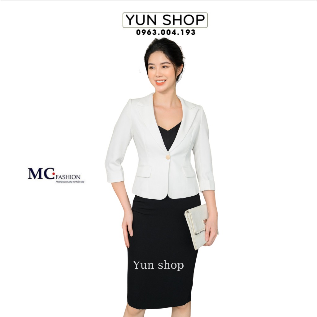 Áo Vest Nữ Thời Trang Màu Trắng Kiểu Dáng Tay Lỡ Đẹp Chuẩn Hãng MC Fashion TAV 392