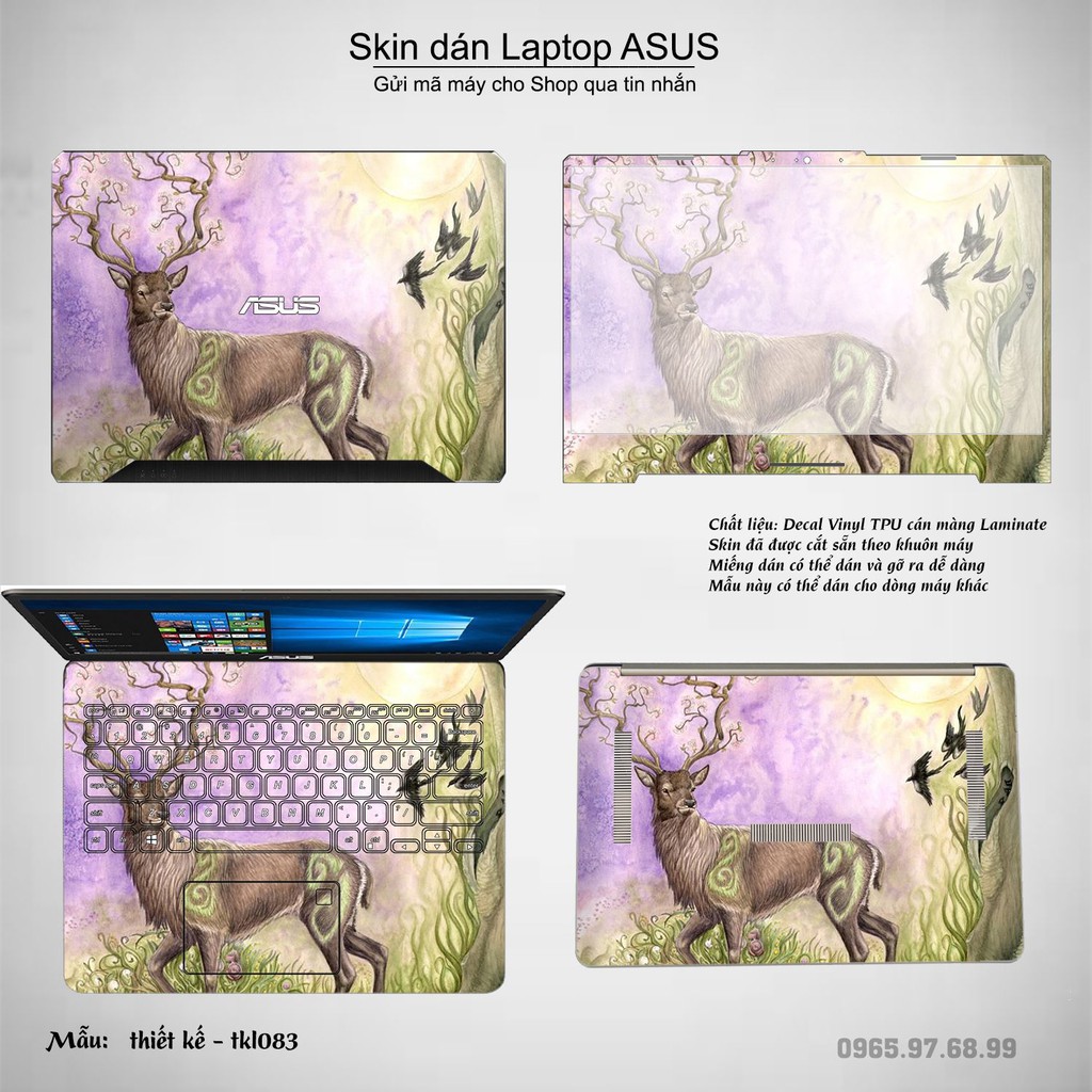 Skin dán Laptop Asus in hình thiết kế _nhiều mẫu 8 (inbox mã máy cho Shop)