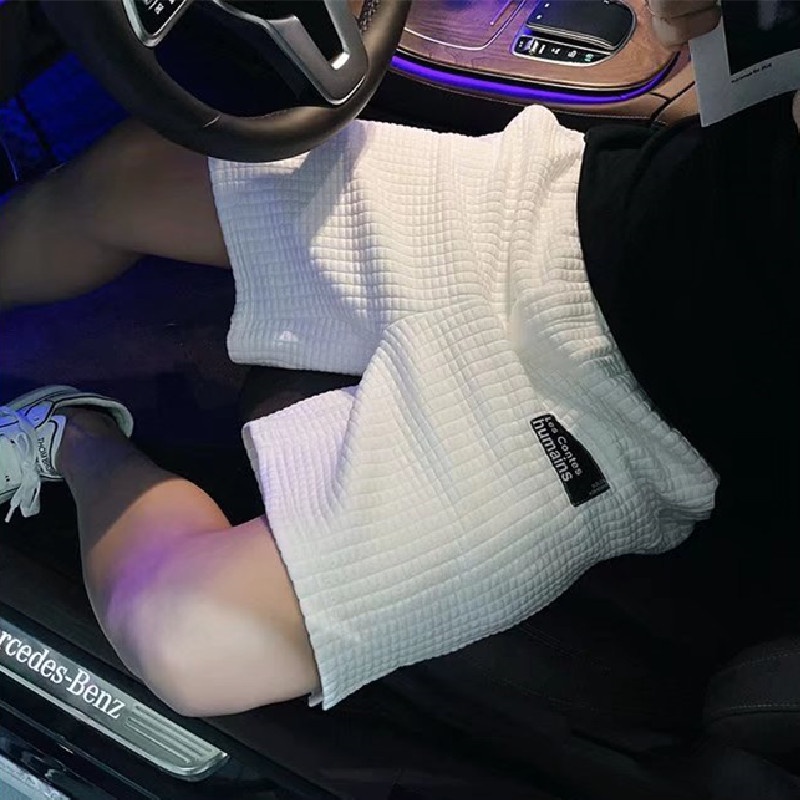 Quần Short Dáng Rộng Thoáng Khí In Chữ Phong Cách Hip Hop Thời Trang Đường Phố Hong Kong Cho Nam Giới Size M-3XL