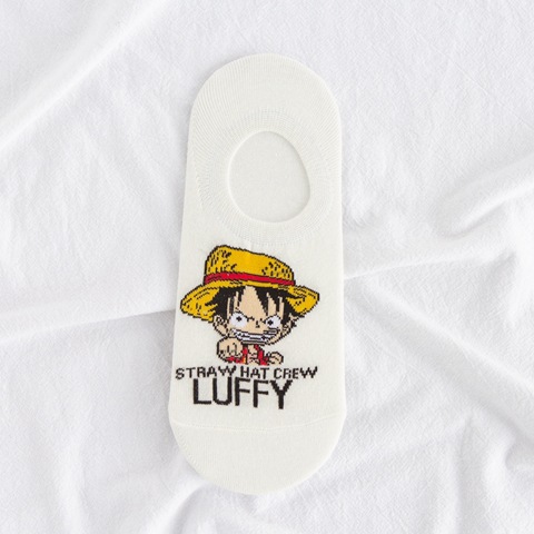 Tất Nam In Hình Nhân Vật Hoạt Hình One Piece Cá Tính