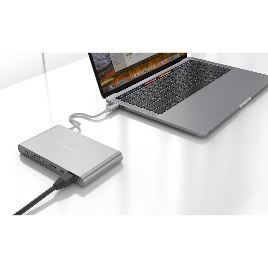 Cổng chuyển HYPERDRIVE ULTIMATE 11port USB-C HUB cho MACBOOK PRO, PC & DEVICES - GN30