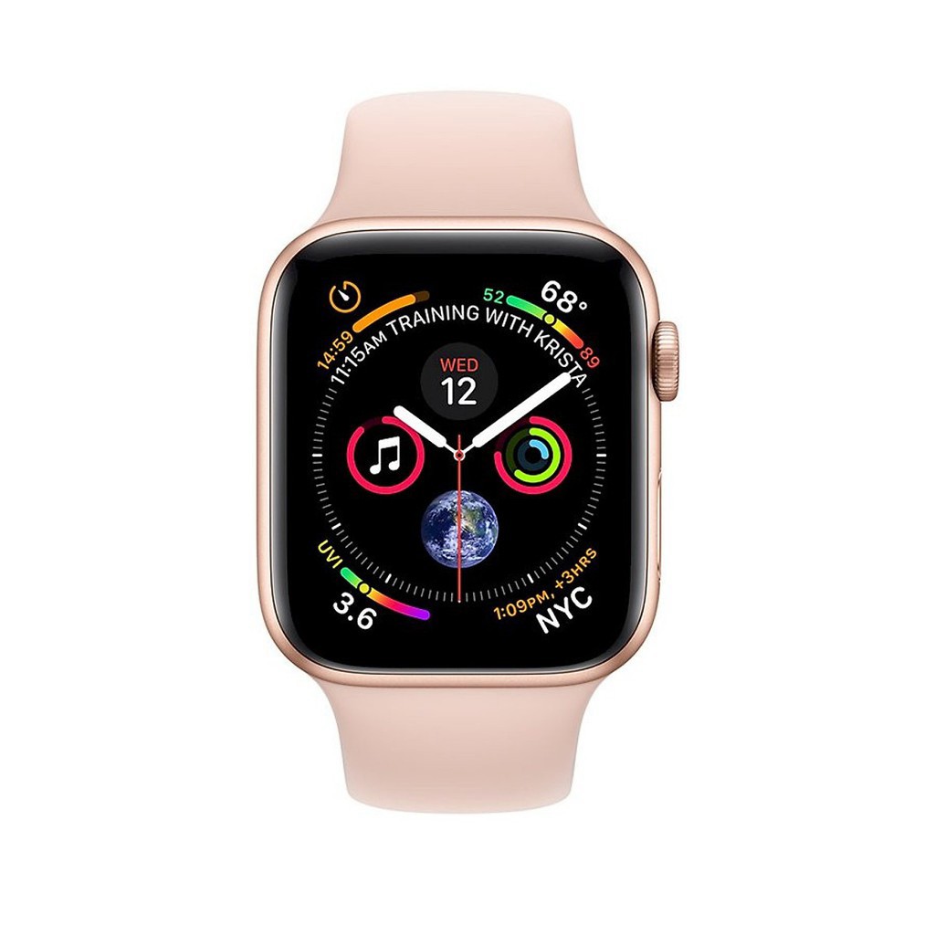 Đồng Hồ Thông Minh Apple Watch Series 4 GPS Gold Aluminum Case With Pink Sand Sport Band (40mm) - Hàng Nhập Khẩu