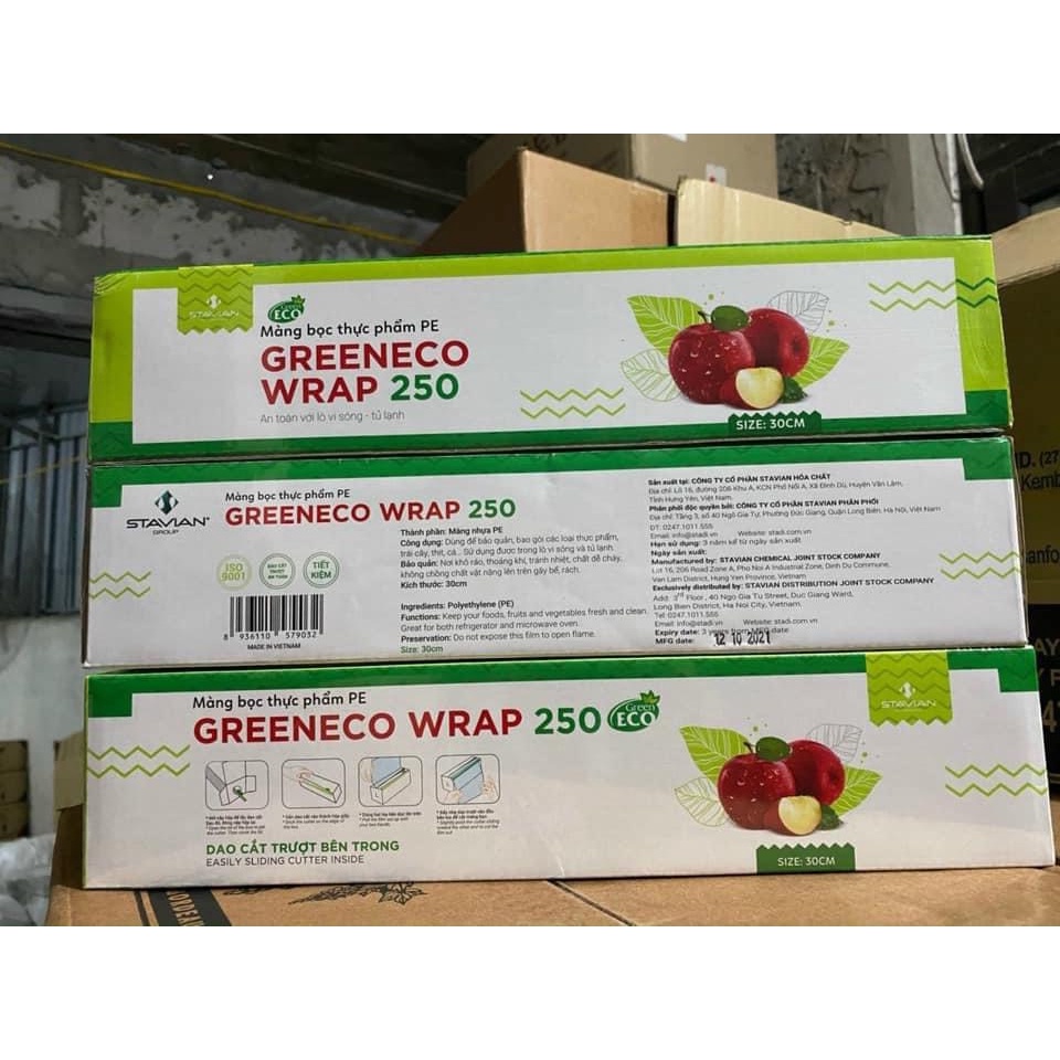 Màng Bọc Thực Phẩm - GiaDungDrb, màng bọc PE Green Eco Wrap