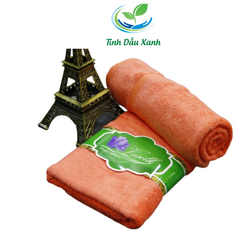 Khăn trải giường Tinh Dầu Xanh chất liệu Microfiber dành cho spa, salon tóc cao cấp siêu mềm, dày dặn thấm hút nước