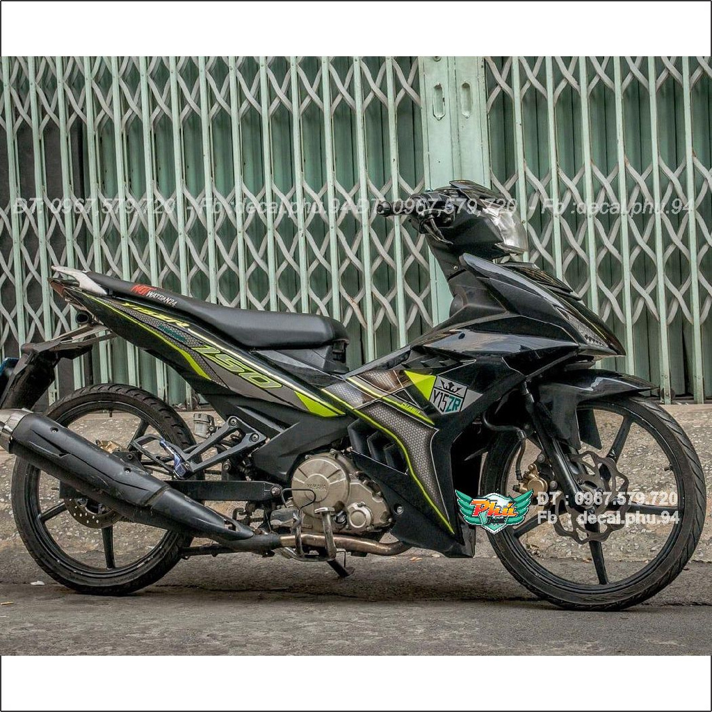 Tem Rời Ex 150 Y15zr đen xám vàng (J)