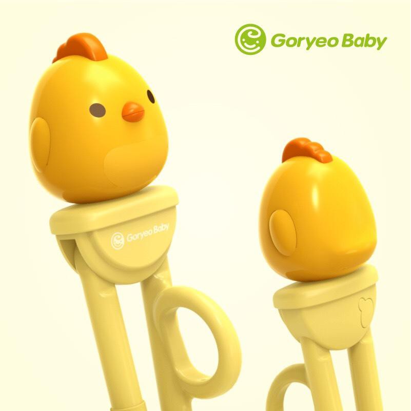 Bộ Thìa, Đũa, Dĩa ăn dặm cao cấp GoryeoBaby Hàn Quốc có hộp đựng cho bé
