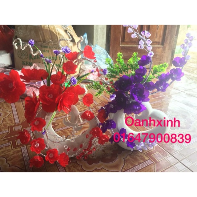 Hoa pha lê để bàn thành phẩm 250.000
