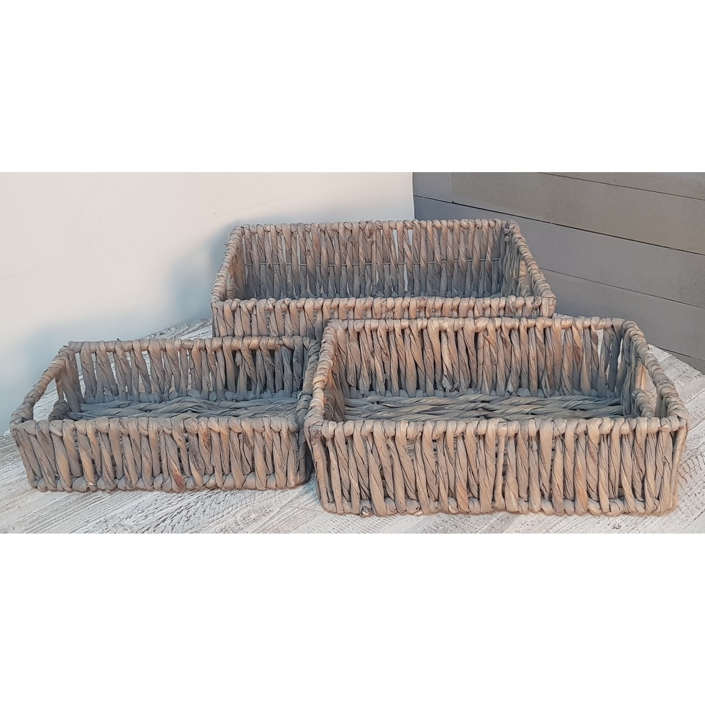 HASA- Khay lục bình đa dụng, 2 màu sắc, nhiều kích thước, 100% handmade