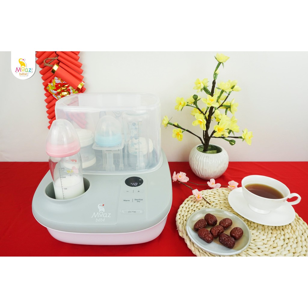 MÁY TIỆT TRÙNG SẤY KHÔ, HÂM SỮA 3IN1 MOAZ BÉBÉ MB005