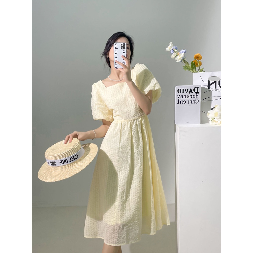 Đầm Nữ Dáng Dài In Họa Tiết Hoa Chuông Phong Cách Pháp Thời Trang Sang Trọng