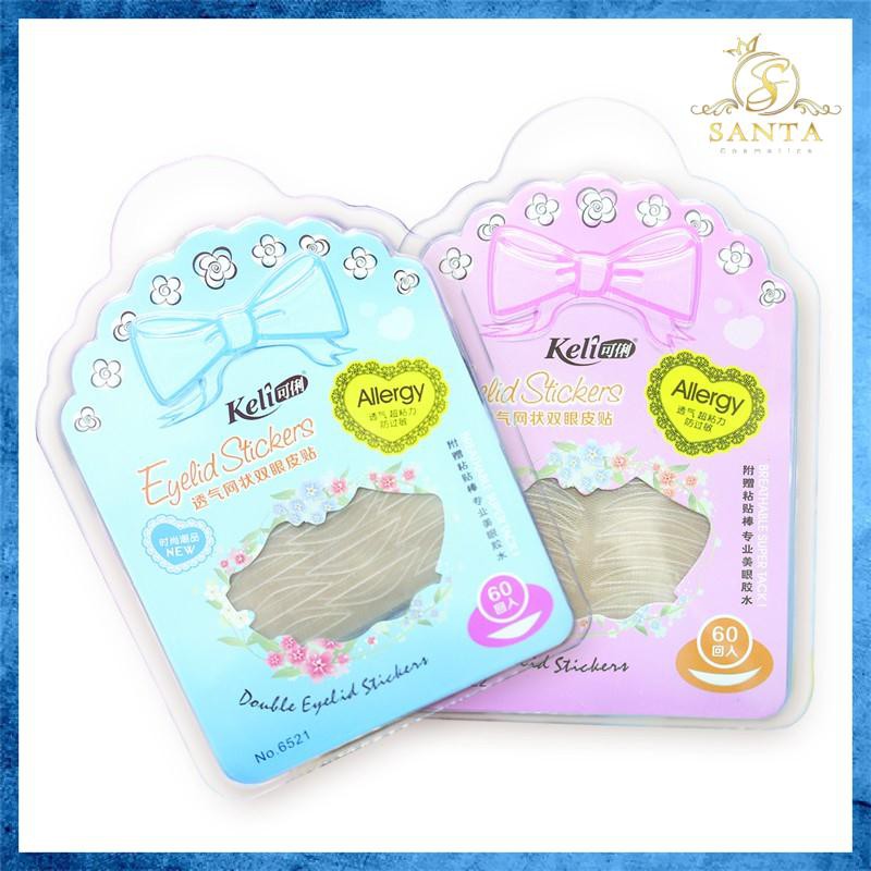 [AUTH] Miếng Dán Mí Lưới Keli Allergy Double Eyelid Stickers (60 miếng) kèm keo dán