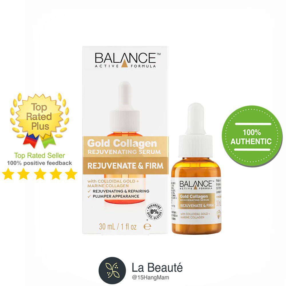 Tinh Chất Vàng Chống Lão Hóa Và Tái Tạo Da - Balance Gold Collagen Rejuvenating Serum 30ml