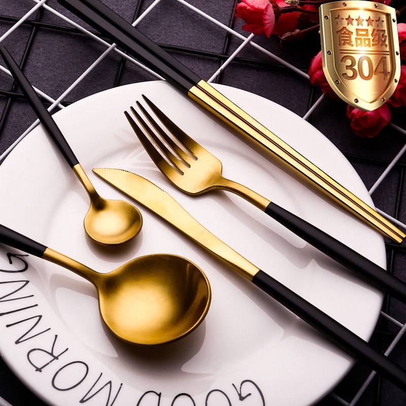 Dao / Nĩa / Thìa / Đũa ăn phong cách châu Âu phù hợp dùng bít tết trái cây