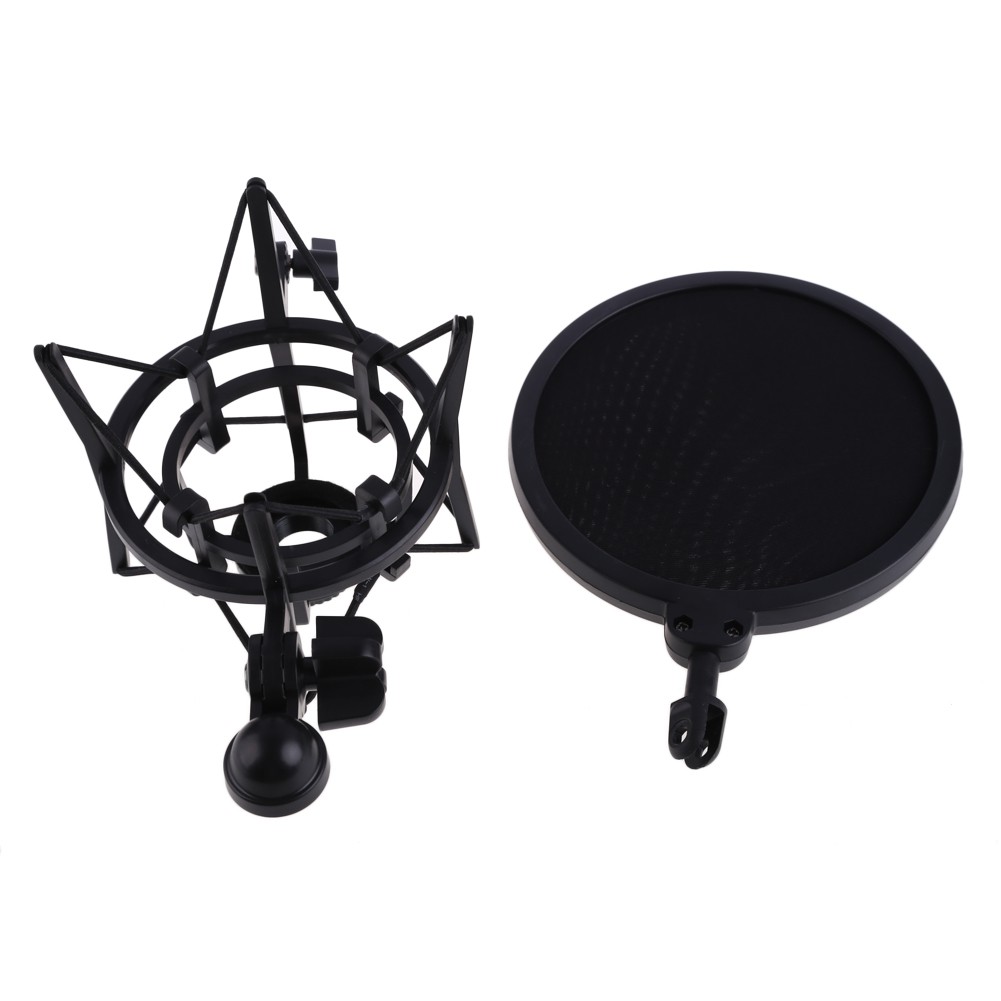 Shock Mount kèm màng lọc âm cho Mic thu âm