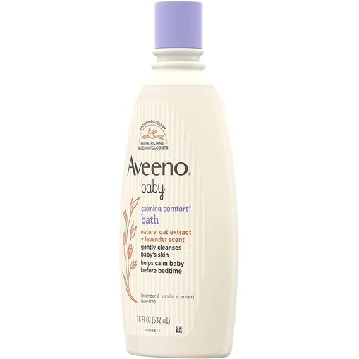 DẦU TẮM / KEM DƯỠNG HỮU CƠ AVEENO HƯƠNG LAVENDER THƯ GIÃN CHO BÉ 18 FL OZ 532ML từ mỹ