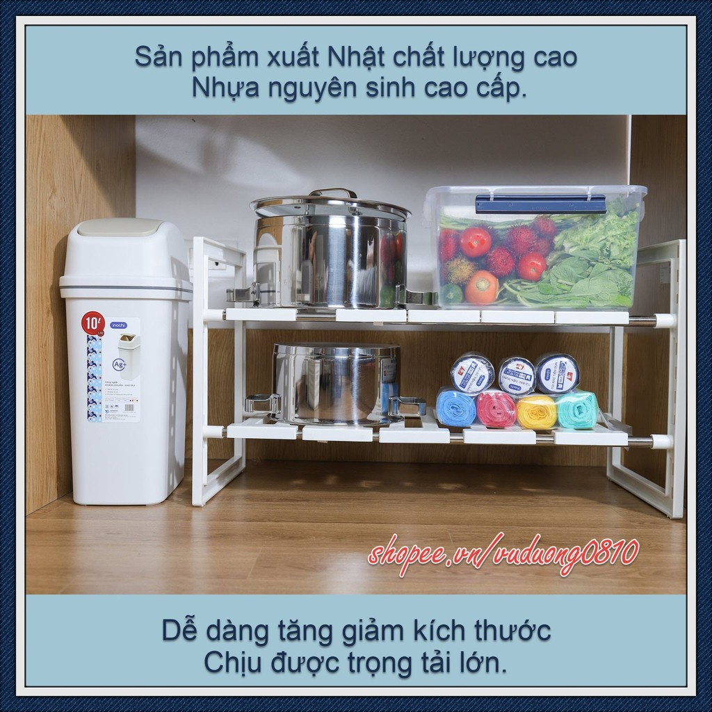 Kệ gầm bếp cao cấp Inochi - tận dụng không gian tiết kiệm diện tích