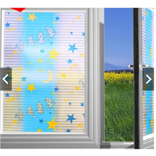 Combo 5m decal dán kính mờ khổ 45cm - mặt trăng